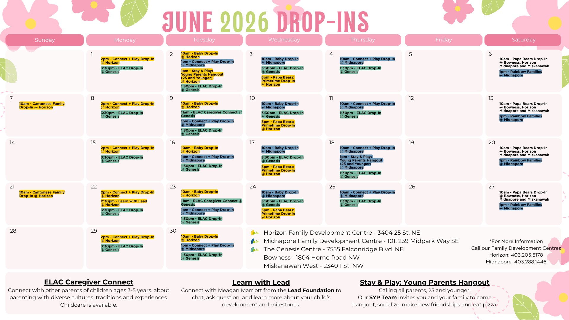 June 2026 Drop-Ins