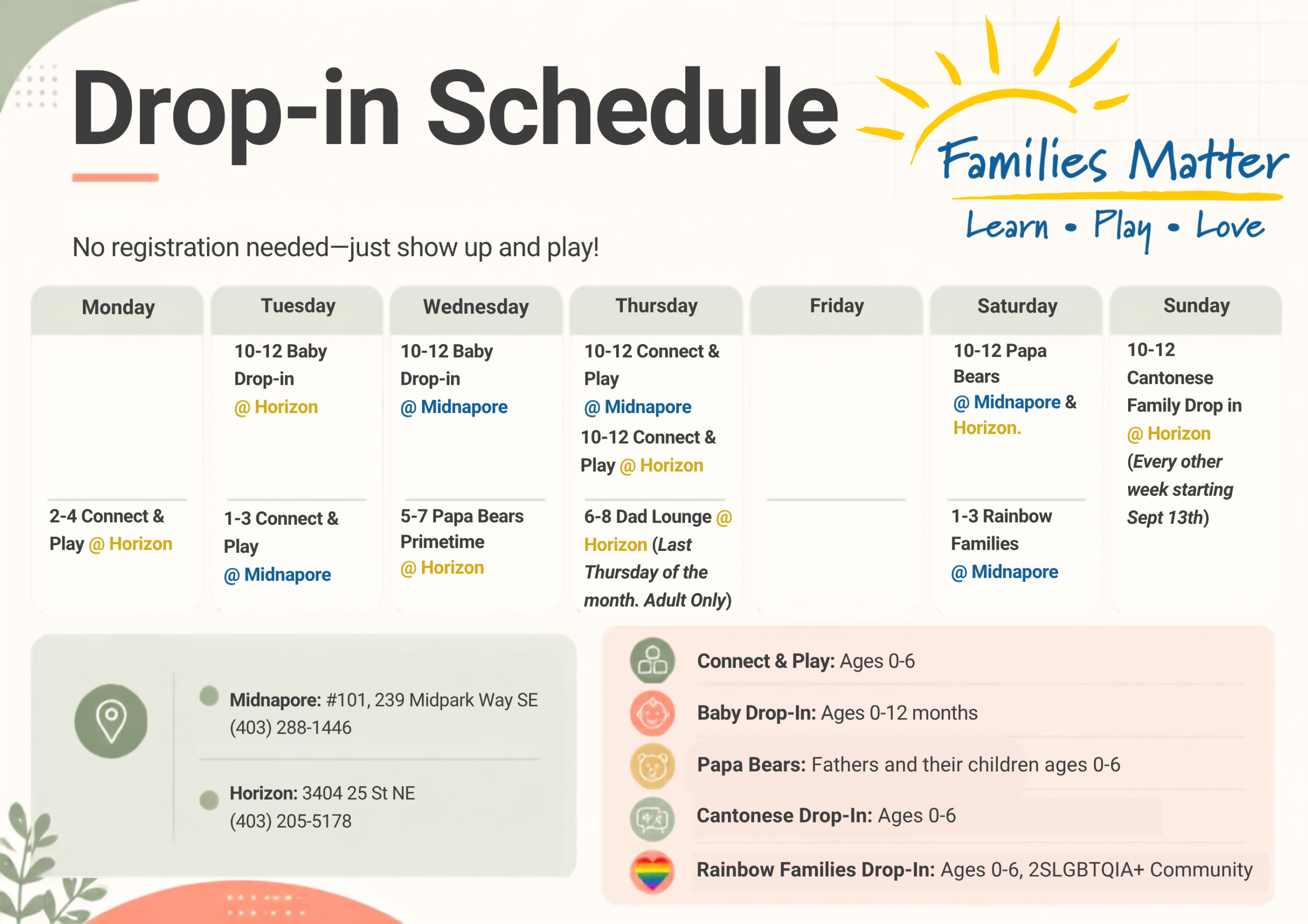 Monthly Calendar Drop-In